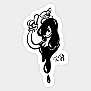 Toon Lass Sticker